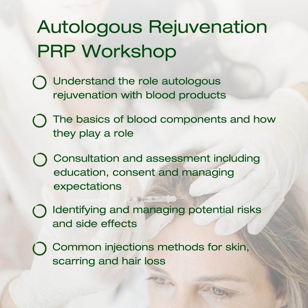 Hair Loss, Scar and Skin Rejuvenation (PRP) Full Day Workshop - 16th February 2026